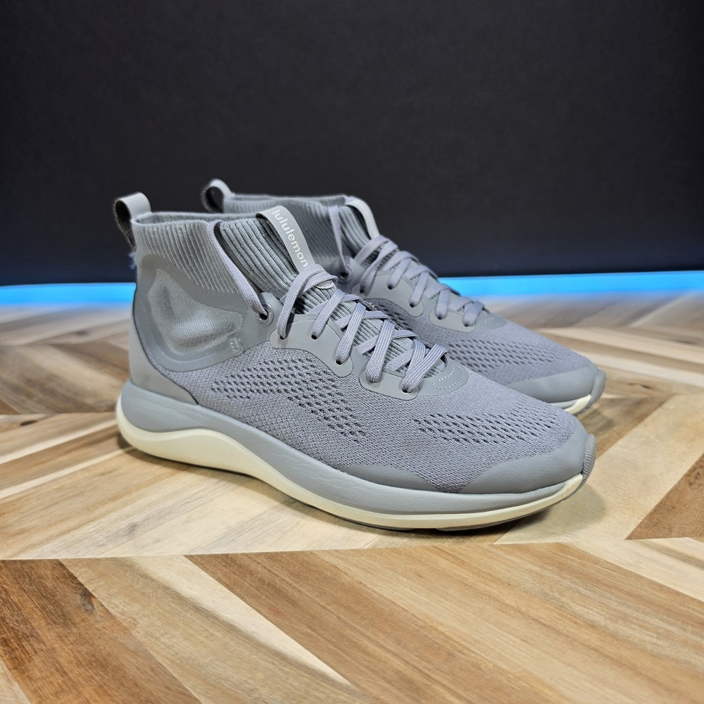 Lululemon Chargefeel Workout Mid Shoes Womens Size 8 Rhino Grey Running